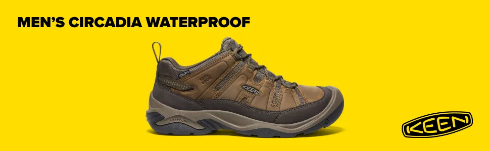 KEEN Men's Circadia Low Height Comfortable Waterproof Hiking Shoes 10 Black/Steel Grey - product information 8