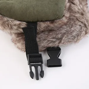 Connectyle Trooper Trapper Hat Warm Winter Hats Hunting Hat with Mask Ear Flaps Navy Blue - mens outdoor trapper hat with face mask faux fur earflap winter warm hat windproof hat for women