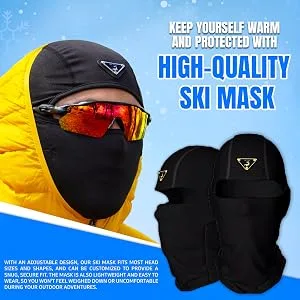 GCBALACLAVA Distressed Balaclava Trending Ski Masks Wind Proof Winter Premium One Size Yeat Shiesty Distress Mask Beanie Cap Red Storm - GC Balaclava