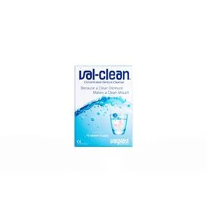 Val-Clean 20201 Concentrated Denture Cleaner & Brush Buddies Denture Brush Assorted Colors Denture Cleaner + Denture Brush - product information 1