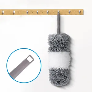 Microfiber Feather Duster (11pcs), Extendable Dusters for Cleaning with 100" Extension Pole, Washable Dusters, Reusable Bendable Dusters for Cleaning Ceiling Fan, High Ceiling, TV, Blinds, Cars - duster