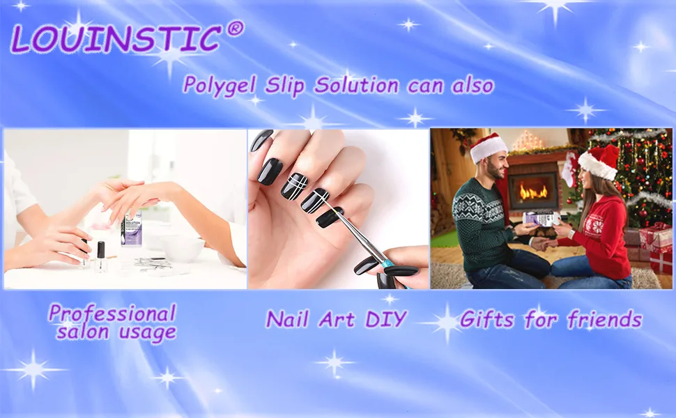 LOUINSTIC Polygel Slip Solution - 4oz Slip Solution for Polygel Nails Anti-stick Gel Solution for Poly Gel Nail Kit - Polygel Slip Solutions