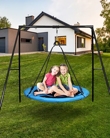 Trekassy 700lbs 40" Round Tree Swing with Handles for Kids Adults 900D Oxford Waterproof 2pcs Tree Hanging Straps - product information 3