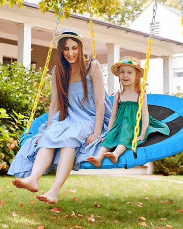 Trekassy 700lbs 40" Round Tree Swing with Handles for Kids Adults 900D Oxford Waterproof 2pcs Tree Hanging Straps - product information 6