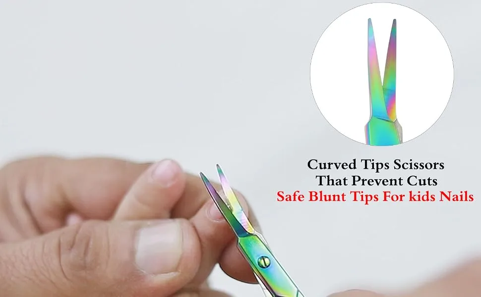 CUTICLE SCISSORS EYEBROW SCISSORS EYELASH SCISSORS MUSTACHE Multi PURPOSE SMALL MANICURE Scissors (CUTICLE SCISSORS) - Baby Nail Scissors