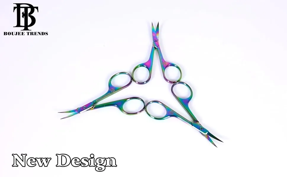 CUTICLE SCISSORS EYEBROW SCISSORS EYELASH SCISSORS MUSTACHE Multi PURPOSE SMALL MANICURE Scissors (CUTICLE SCISSORS) - Cuticle Nail Scissors