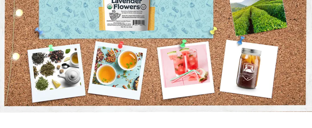 Fermentaholics USDA Certified Organic Loose Leaf Lavender Petals Tea - Perfect For Kombucha Brewing - paste essence rosemary scoby kit starter good petal eatable best feel usa para seca eating cook cut