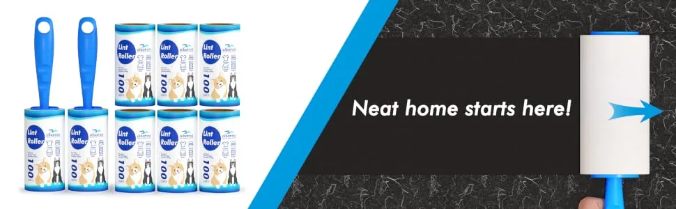 Lint Rollers 800 Sheets Lint Remover for Pet Hair, Couch, Clothes Furniture, and Carpet - Neat hpme starts here