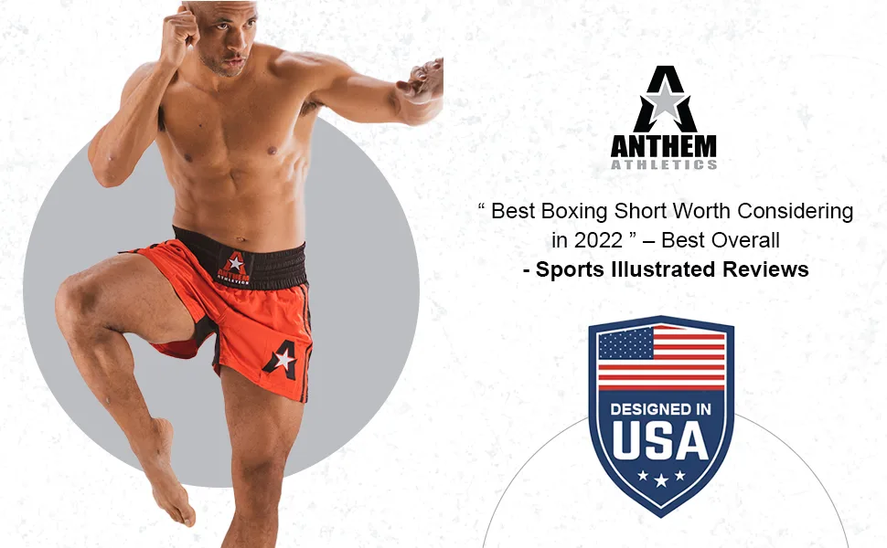Anthem Athletics Infinity Muay Thai Shorts, Kickboxing Shorts, Boxing Shorts, Men Women Black, Grey & Red G2 Medium - Anthem Athletics Infinity Muay Thai Shorts_4