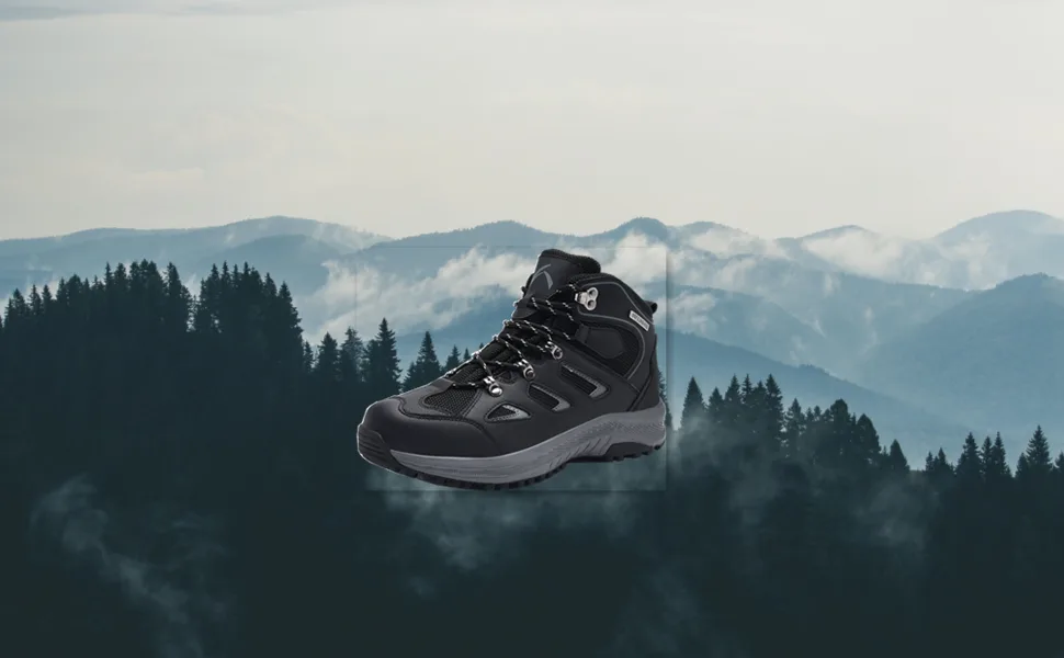 UPSOLO mens Hiking Boots 8 Brown/5 - backpacking boots