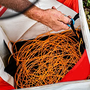SGT KNOTS Polyethylene Arborist Throw Line Rope - Tree Guide Rope - 1/8 inches for Outdoor Use  Orange (150ft) - Polyethylene Line for Tree Climbing 150 ft - Arborist Throw Line Rope