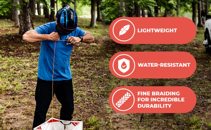 SGT KNOTS Polyethylene Arborist Throw Line Rope - Tree Guide Rope - 1/8 inches for Outdoor Use  Orange (150ft) - Polyethylene Line for Tree Climbing 150 ft - Arborist Throw Line Rope
