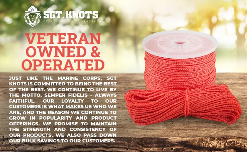 SGT KNOTS Polyethylene Arborist Throw Line Rope - Tree Guide Rope - 1/8 inches for Outdoor Use  Orange (150ft) - Polyethylene Line for Tree Climbing 150 ft - Arborist Throw Line Rope