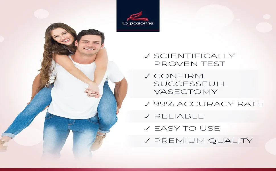 Exposome BioSciences Vasectomy Home Test Kit (Contains 2 Tests) - male fertility test vasectomy check