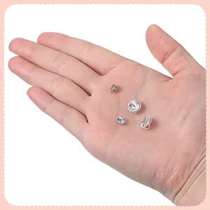8 Pieces Earring Backs for Droopy Ears Large Earring Backs for Studs Replacement Secure Earring Lifters for Heavy Earring (Silver,9 mm) 9 mm Silver - product information 5