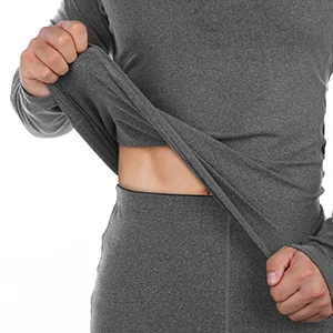 Runhit Mens Thermal Underwear Set: Fleece Lined Long Johns Base Layer Long Sleeve Thermal Shirts Pants Cold Weather Black-green Small - long john set for men