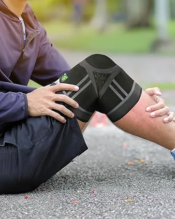 TechWare Pro Plantar Fasciitis Socks - Ankle Compression Socks for Women & Men. Achilles Tendonitis Brace & Foot Arch Support Large Black / Gray - Knee Sleeve
