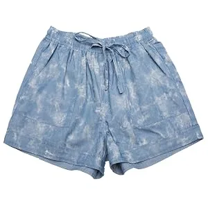 KISSMODA Womens Summer Shorts Leopard/Camo/Solid/Floral Print Elastic Waist Pocketed Casual Pants 1-black Large - 4444