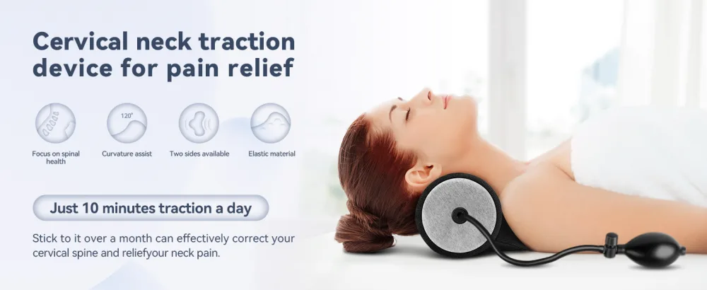 Neck Stretcher with Height Adjustable,Neck and Shoulder Relaxer Portable Cervical Traction Device Neck Posture Corrector Chiropractic Pillow for TMJ Pain Relief and Cervical Spine Alignment-Grey - Neck Stretcher Neck Cloud Cervical Nack Traction Device