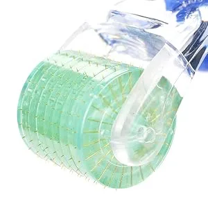 Koi Beauty Professional Derma Roller 200 Pins Real Individual Titanium Microneedling Roller for Face Body Beard Hair Growth Home Microneedle Beard Roller 0.5 - product information 2