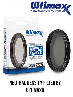 49mm ND Filter Ultimaxx 49mm ND2-ND400 Fader Variable Neutral Density Adjustable Lens Filter Dynamic ND Filter Optical Glass - Ultimaxx 49MM VARIABLE NEUTRAL DENSITY FILTER ND2-ND400
