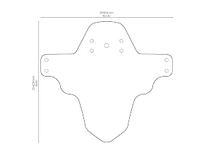 All Mountain Style AMS Front Mudguard  Fits 26,27.5,29 Claw - product information 3