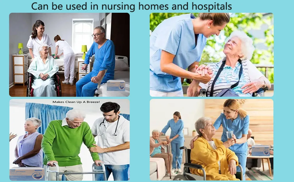 Commode Liners Pads(60Pads+60Bags) Disposable Commode Liners,with Super Absorbent Pad,Fit All Standard Toilet Chair Bucket,Keep The Liquid Under Control,No Leaks Reduces Odor - Can be used in nursing homes and hospitals