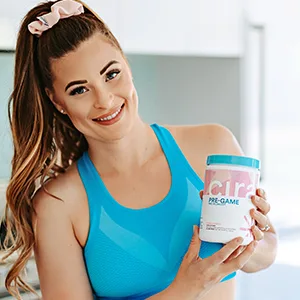 Cira Pre-Game Pre Workout Powder for Women - Preworkout Energy Supplement for Nitric Oxide Boosting, Endurance, Focus, and Strength - 30 Servings, Fruit Punch - Cira