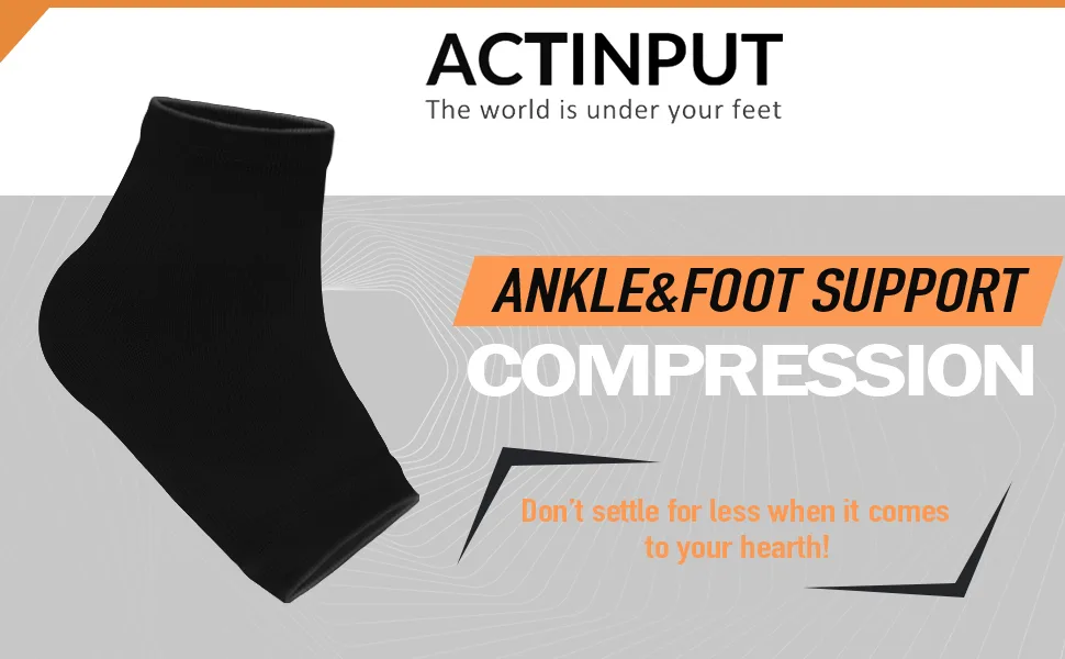 ACTINPUT Plantar Fasciitis Compression Socks for Women&Men, Ankle Brace Compression Foot Sleeves with Arch Support and Ankle Support Small-Medium 05 - Black/White/Beige (3 paris) - open toe compression socks