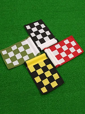Golf Flag,Green Golf Flags,Solid Nylon and Checkered Training Golf Putting Green Flags, Indoor Outdoor Backyard Garden Portable Golf Target Flags,8.7inch*6inch (White-Red) - golf flags putting green golf flag mini size golf flag backyard flag four in one set checkered flag