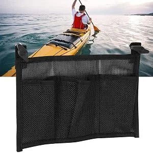 Alomejor Storage Mesh Bag Durable Black Nylon Storage Bag Marine Boat Organizer Pouch Bag for Marine Boat Canoe Kayak - product information 20