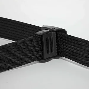 WERFORU Men's Nylon Belt, Military Tactical Belts Breathable Webbing Canvas Belt with Metal Buckle A-black Fit Pants Size below 40" - product information 6