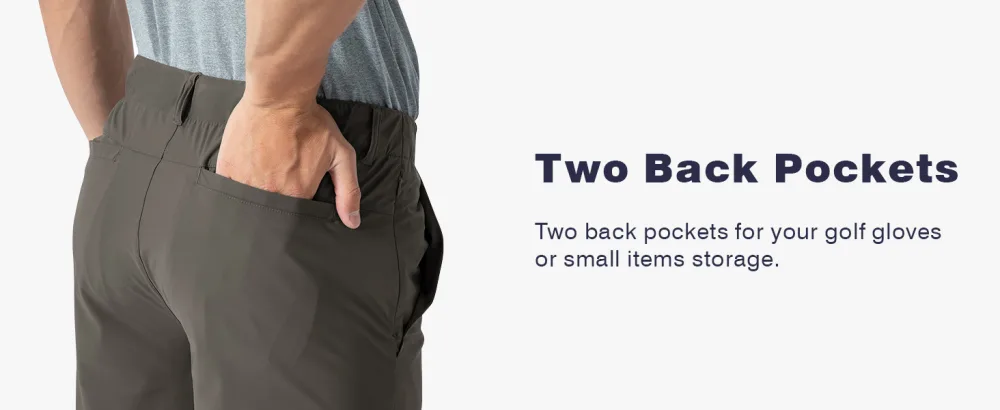 Rdruko Men's Golf Shorts Stretch Quick Dry 9" Work Casual Shorts with 5 Pockets Navy 34 - mens stretch golf shorts