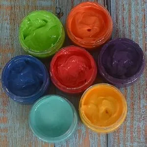 BOOLOOEN Chalk Silk Screen Stencils Paste Self Adhesive Stencil Coatings for Grid Transfer Screen Inks Binder Stencil Paint (12 Bottles) - CLACK PASTE