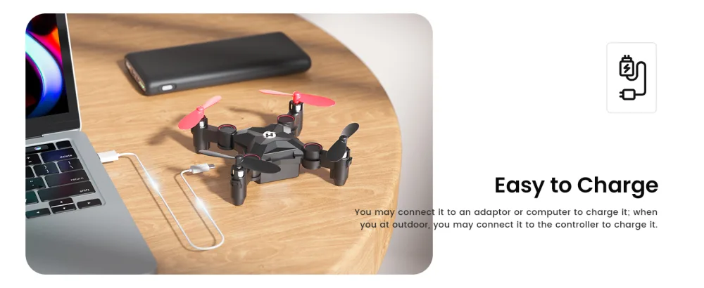 Holy Stone HS190 Foldable Mini Nano RC Drone for Kids Gift Portable Pocket Quadcopter with Altitude Hold 3D Flips and Headless Mode Easy to Fly for Beginners Black - product information 20