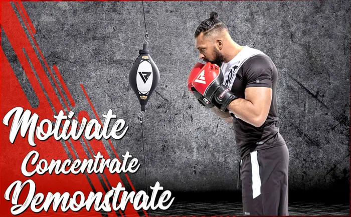 RDX Double End Speed Ball Maya Hide Leather Boxing Ball Dodge Speed Bag Punching MMA Training Workout Floor to Ceiling Rope - speed ball