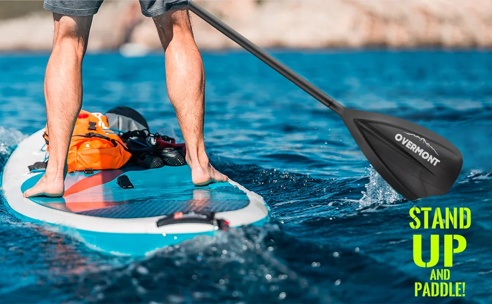 Overmont Aluminum Alloy SUP Paddle - 3 Piece Adjustable Stand Up Paddleboard Mint - product information 25