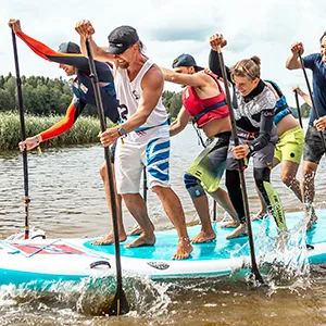 Overmont Aluminum Alloy SUP Paddle - 3 Piece Adjustable Stand Up Paddleboard Mint - product information 28