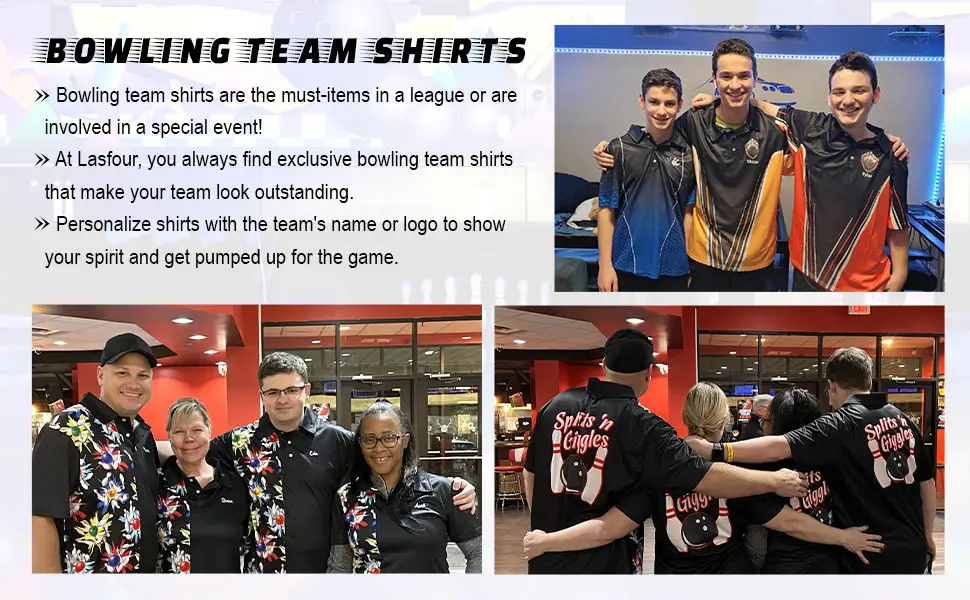 LASFOUR Personalized Funny Bowling Shirts for Men, Men's Bowling Polo Shirts Short Sleeve, Crazy Bowling Team Shirts for Men Style3 - Bowling Team Shirts For Men And Women