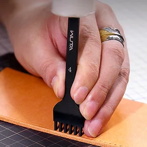 WUTA Leather Hole Punch Tool Pricking Iron Hole Punche 6mm 1/2/4/6 Prong Tooth Lacing Diamond Stitching Chisel Set for DIY Leather Craft Kits (Silver) Silver 6mm 1/2/4/6 - Leather Diamond Chisel Sharp Pricking Iron