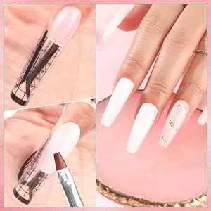 Morovan Poly Extension Gel Nail - 2OZ Poly Nail Gel for Art Nail Poly Gel Set Contain Clear Gel Poly Nail and White Poly Nail Set Professional Poly Gel Nail Colors 60ML Extension Poly Gel for Beginners Builder Nail Gel DIY Salon at Home - Poly Gel Nail Kits