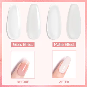 Morovan Poly Extension Gel Nail - 2OZ Poly Nail Gel for Art Nail Poly Gel Set Contain Clear Gel Poly Nail and White Poly Nail Set Professional Poly Gel Nail Colors 60ML Extension Poly Gel for Beginners Builder Nail Gel DIY Salon at Home - Poly Gel Nail Kits