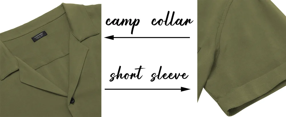 COOFANDY Men's 2 Pieces Shirt Set Short Sleeve Button Down Casual Hippie Holiday Beach T-Shirts Shorts Outfits White Medium - mens linen set