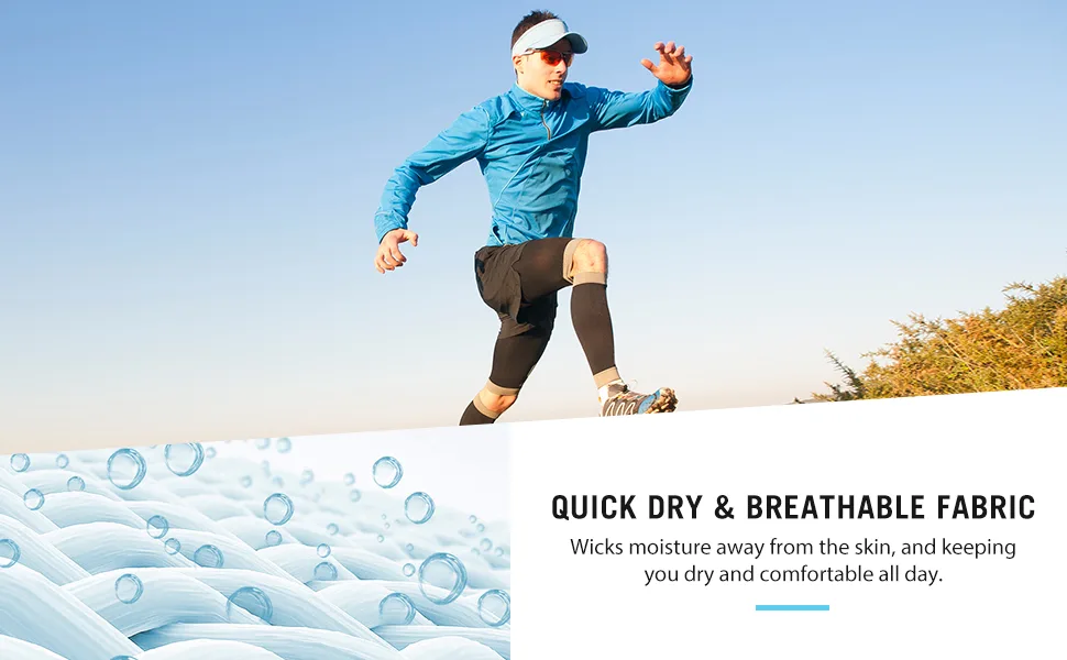 BALEAF Men's Lightweight Athletic Jacket Long Sleeve Quick Dry Running Workout Shirts Full Zip UPF50+ Hoodie Hiking A-blue Small - Quick dry & breathable fabric