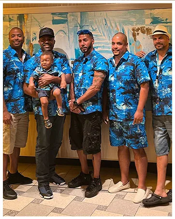 EUOW Men's Hawaiian Shirts and Shorts Set 2 Pieces Button Down Short Sleeve Beach Vacation Outfits Yzbl Medium - product information 3