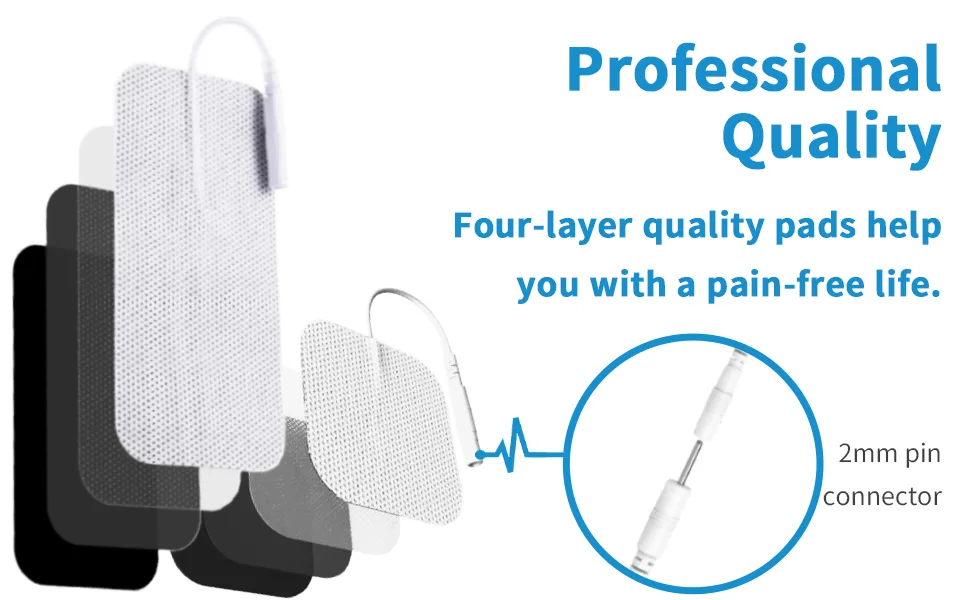 Durable Compatible with AUVON TENS 7000 TENS Unit Replacement Pads,Rectangular Replacement Electrode Pads,20 pcs 2" X 2" Brand:ELEALTCH - xiangqing2