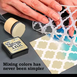 Tim Holtz Ranger Distress Ink Mini Pads Set Multi-Color with 1 Mini Ink Blending Tool Set + 20 pcs. Replacement Foams + Black Permanent Marker  Arts, Crafts, Scrapbooking Supplies Kit 3 - Tim Holtz Distress Mini Ink Pad with Ink Blending Tool and Replacement Foam