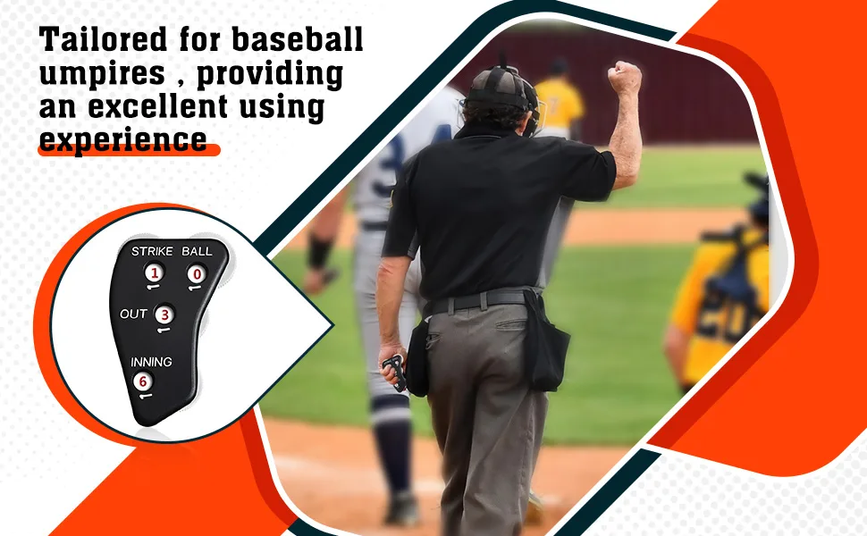 Deekin 4 Wheel Umpire Indicator Umpire Clicker Umpire Gear Baseball Clicker Outs Innings Balls and Strike Clicker for Softball 12 - product information 4