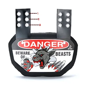 Football Back Plate DUTYBOD Lower Back/Rear/Back Bone Protector Shield Backplate for Youth & Adult - Adjustable Belts