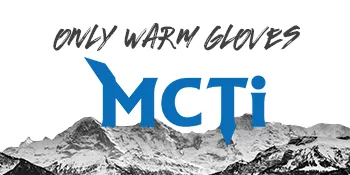 MCTi Kids Mittens Waterproof Winter Ski Warm Sherpa Lined Long Cuff with String Red XXX-Small(Fits 2-4 years) - MCTi-LOGO
